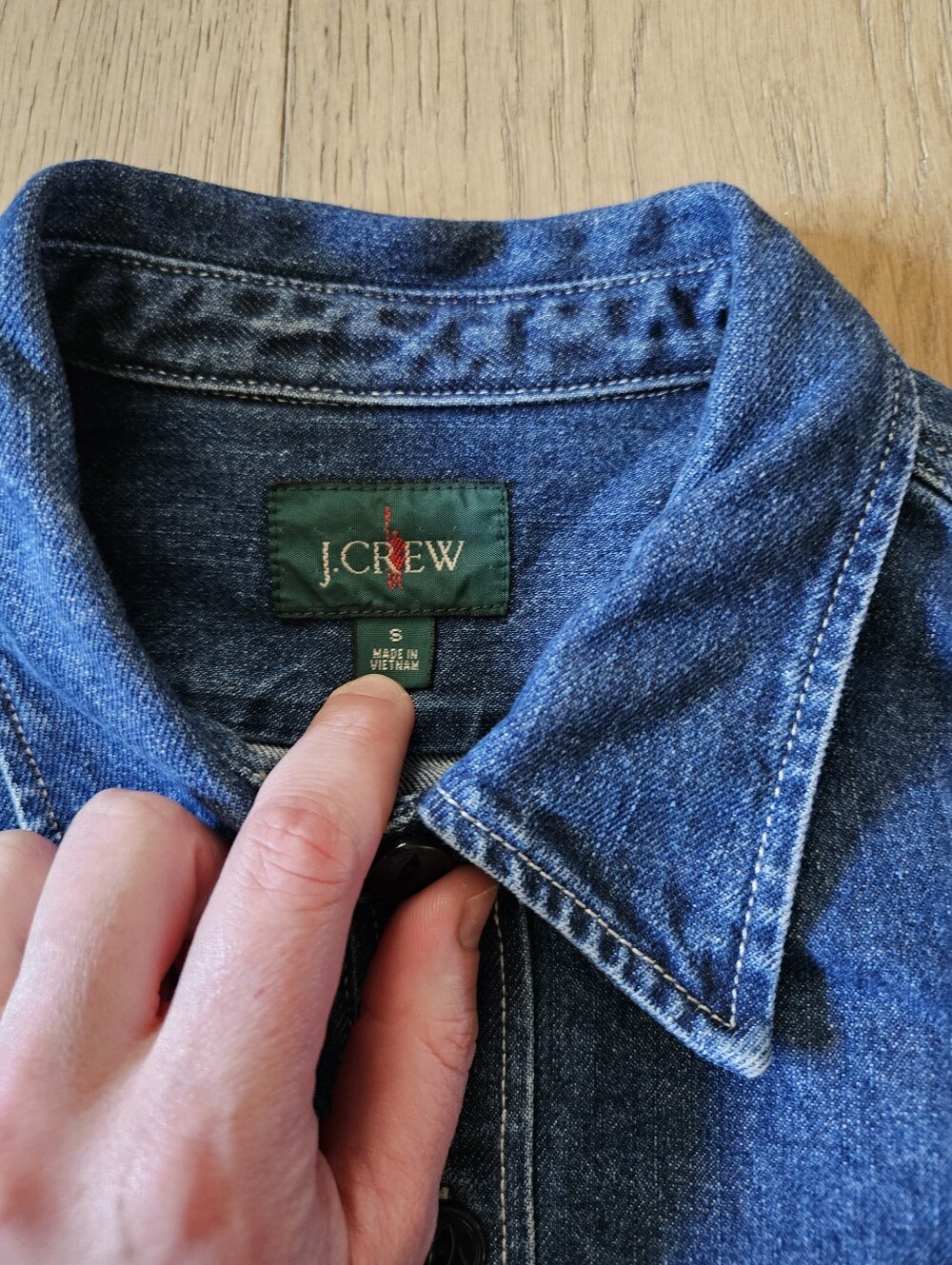 Midweight Denim Workshirt Size Small - Picture 2 of 8